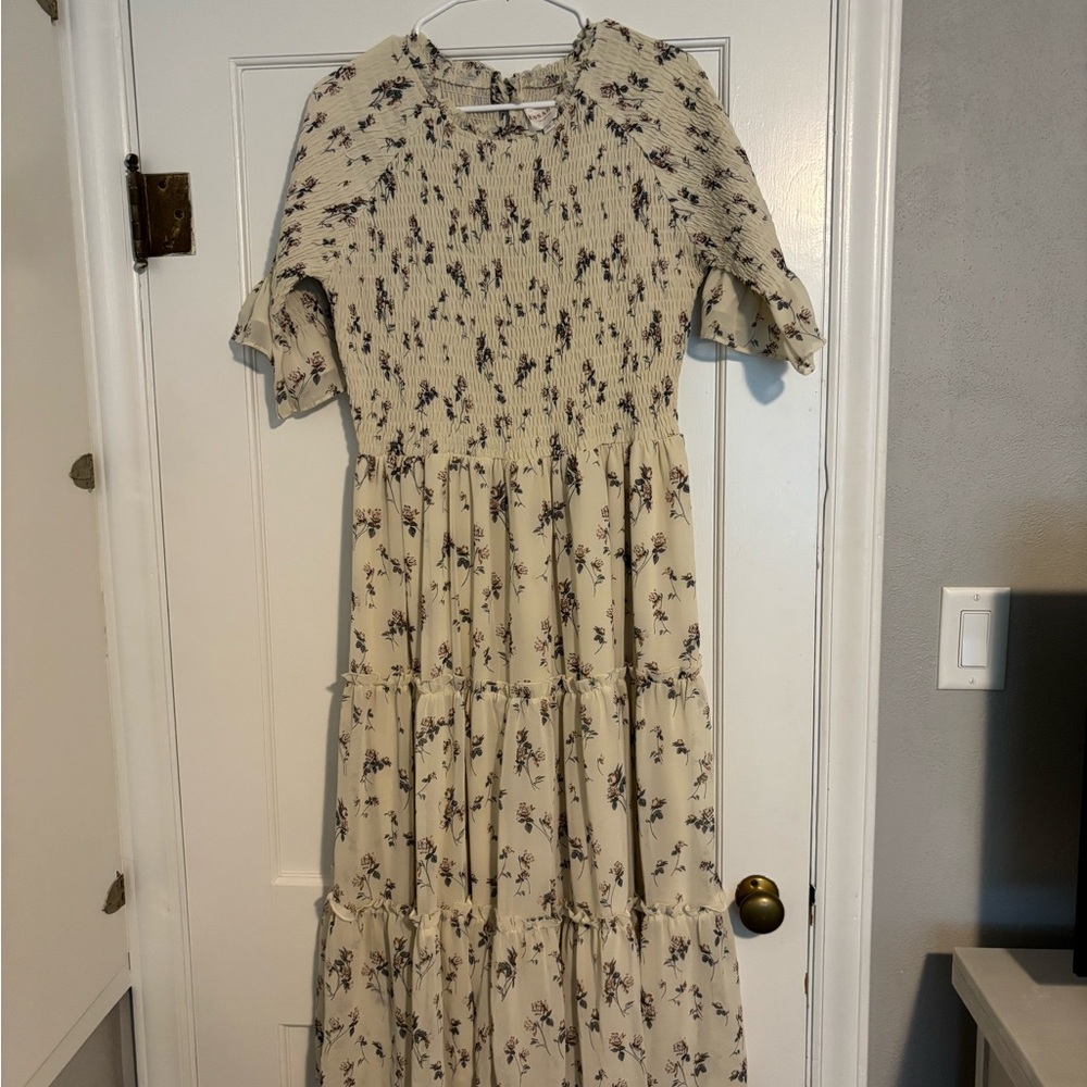 Floral Cream Dress